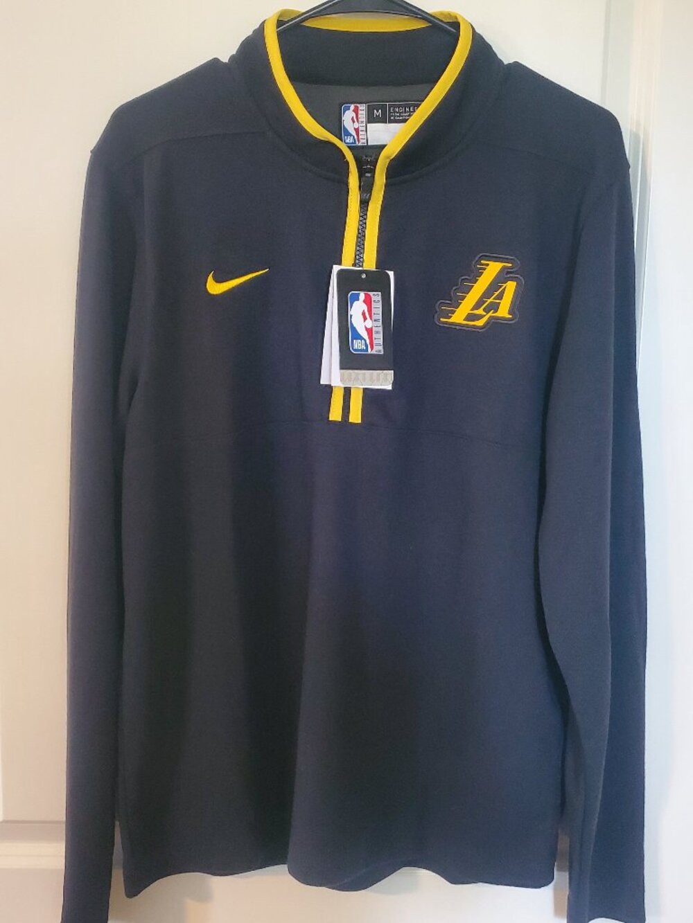 Nike x Los Angeles Lakers 24/25 City Edition 1/4 zip team issued jacket shirt